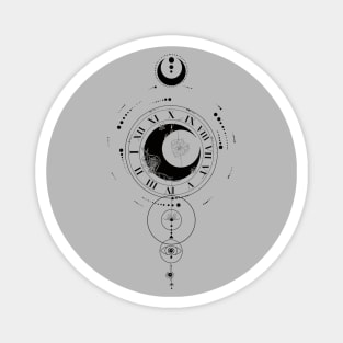 Cosmos Moon and Time Design Magnet